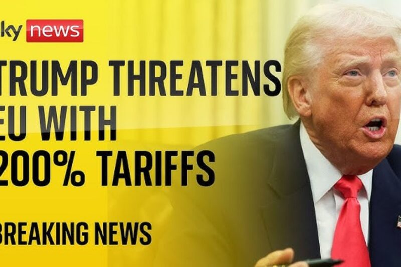 Trump threatens EU with 200% tariffs: ஐரோப்பாவுக்கு 200% விகித TAX ரம் பெரும் மிரட்டல் !