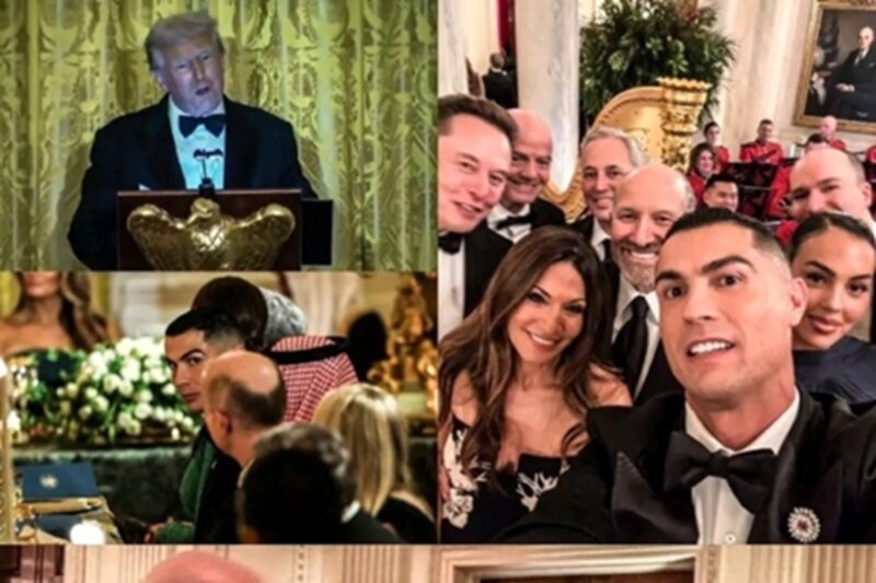 சவுதி இளவரசருடன் வெள்ளை மாளிகையில் ரொனால்டோ: பிரபலங்கள் குவிந்த பிரம்மாண்ட இரவு!