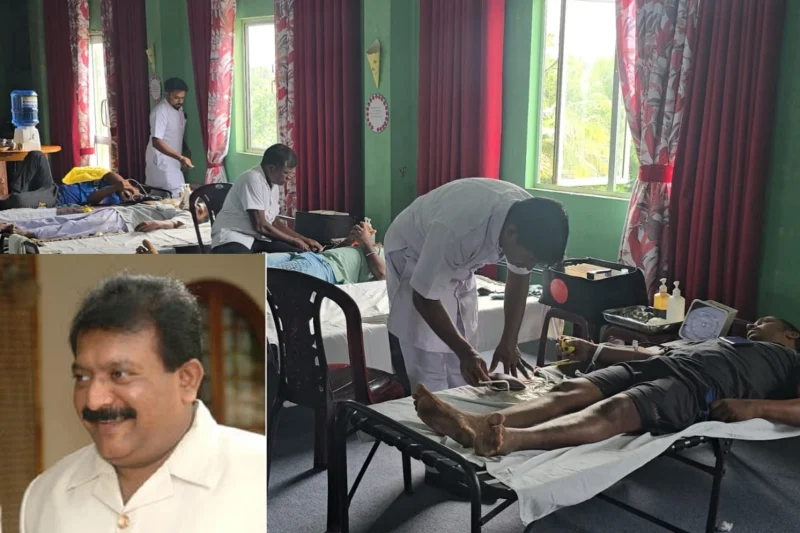 தலைவர் பிறந்த நாளில் ரத்ததானம் கொடுத்த நபர்களை பிடித்த சிங்கள CID