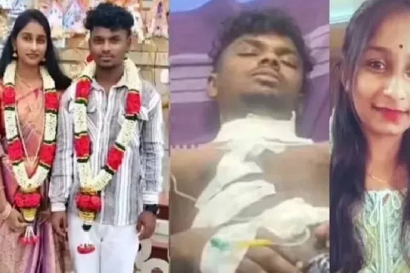 நைஸாக பேசி வேளாங்கண்ணிக்கு கூட்டிவந்து வாளால் வெட்டிய பெண் வீட்டார் !