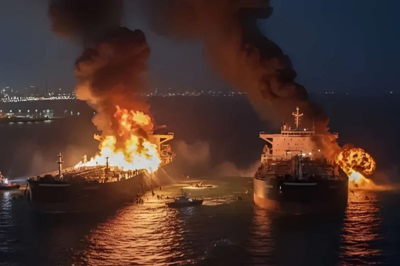 பற்றி எரியும் ரஷ்யாவின் 2 கப்பல்கள்: உக்ரைன் நடத்திய ஆப்பரேஷன் ‘Sea Babies’ தாக்குதல்